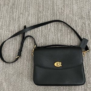 Like New Coach Cassie in Black with Brass Hardware